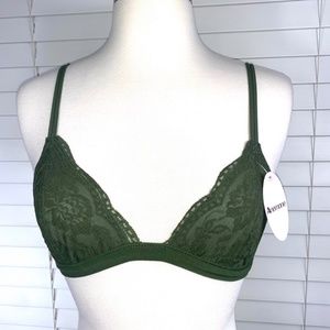 🚫SOLD!NWT🤩 |•ANEMONE•| Pretty Olive Green Bralette